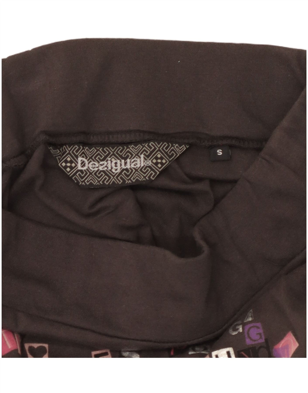 Desigual Damen Grafik-A-Linien-Rock, Größe S, W26, Grau