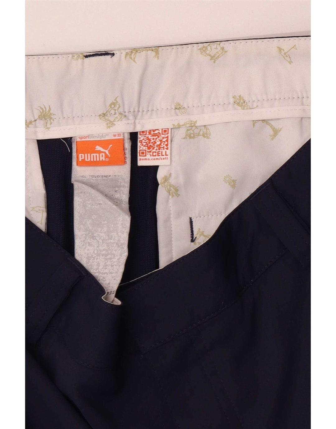 Puma Damen Chinoshorts W32 Large Marineblau