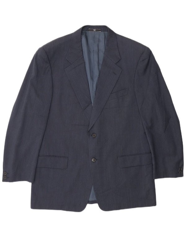 Valentino Herren 2-Knopf-Blazerjacke IT 52 XL Marineblaue Schurwolle