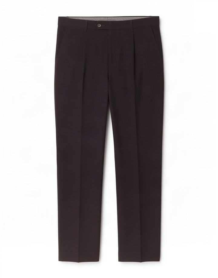 Marks & Spencer Herren-Anzughose in normaler Passform, W34 L33, marineblaues Polyester
