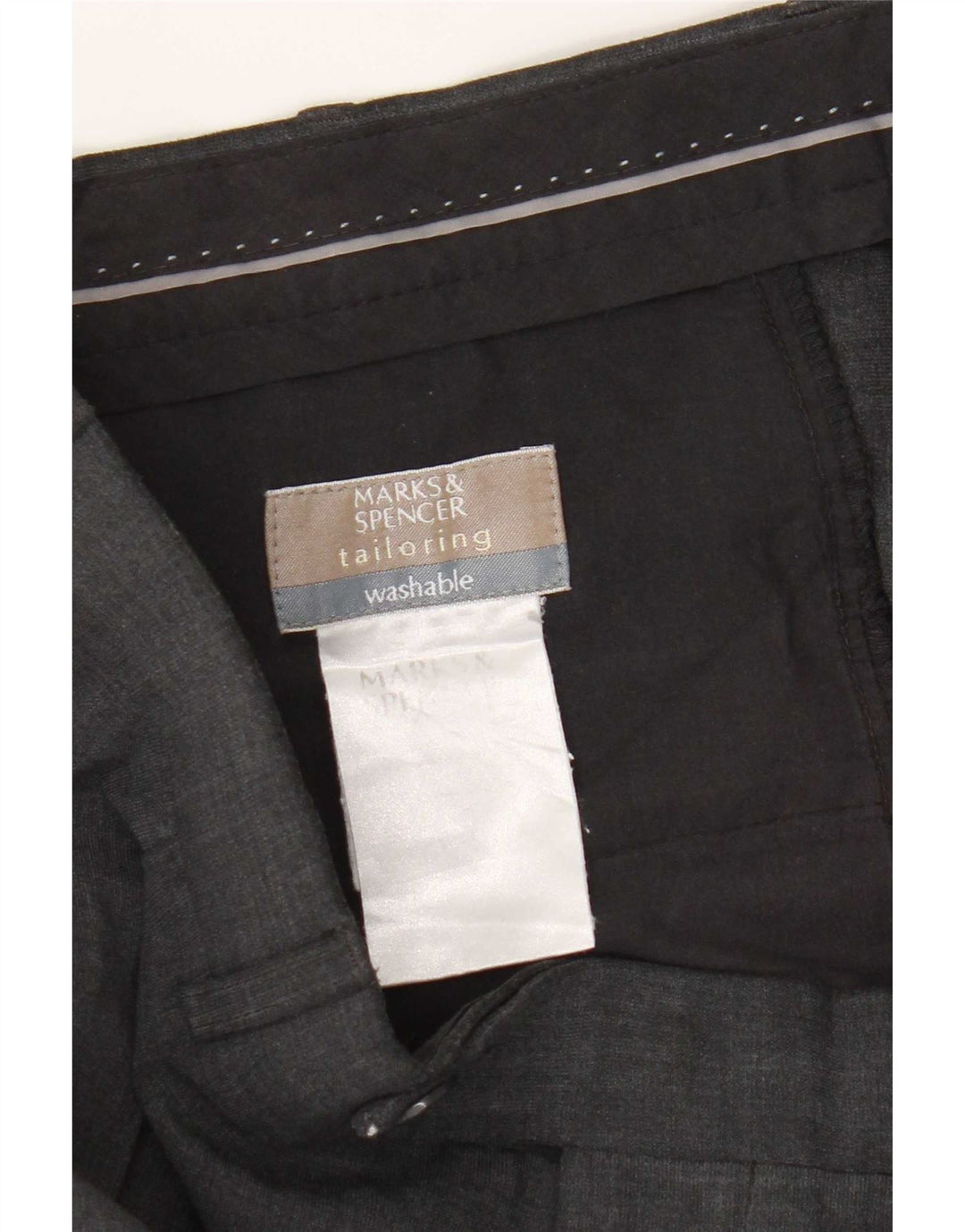 Marks & Spencer Herren-Anzughose mit Pegged-Anzug, W34, L28, Grau