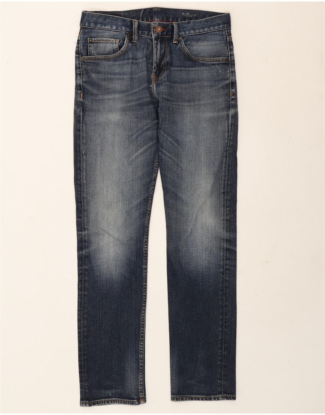 Tommy Hilfiger Herren Bleecker Straight Jeans W32 L32 Blaue Baumwolle