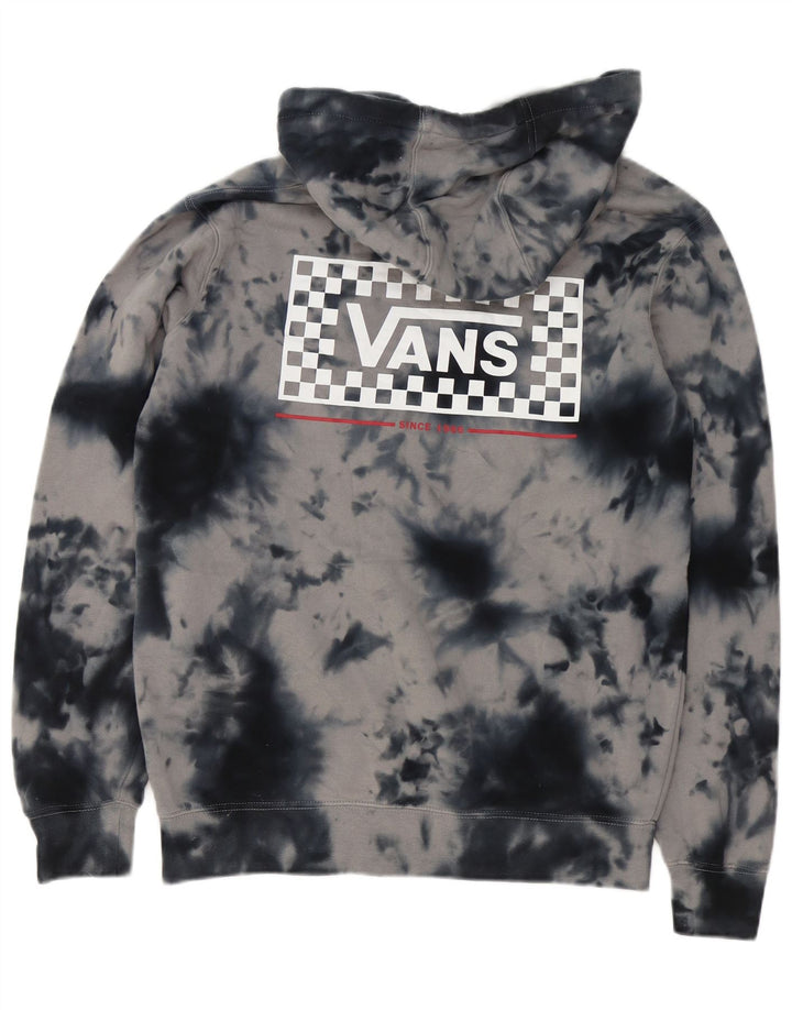 Vans Herren-Kapuzenpullover mit Grafik, Größe S, Grau, Batik-Baumwolle