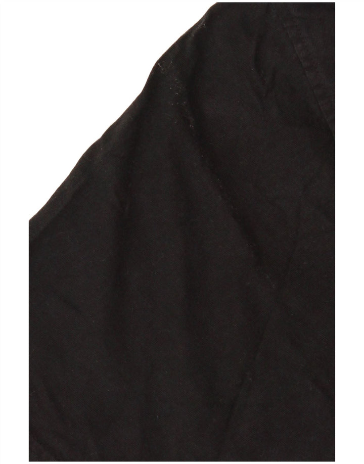 Izod Herren T-Shirt Top XL Schwarz Baumwolle
