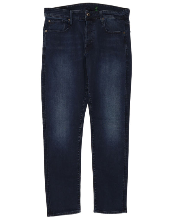 G-STAR Herren Straight Tapered Jeans W34 L32 Marineblau Baumwolle