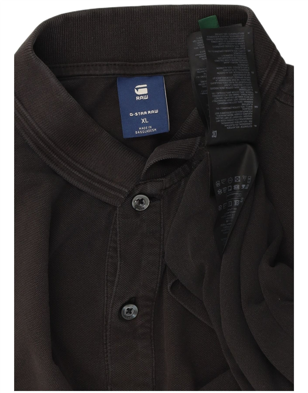 G-Star Herren Poloshirt XL Schwarz Baumwolle