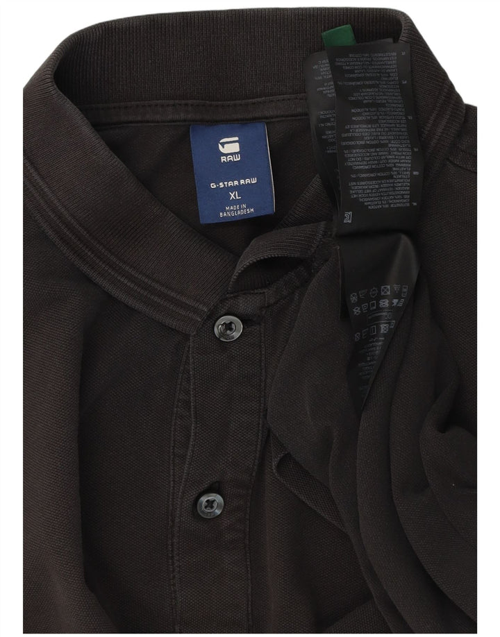 G-Star Herren Poloshirt XL Schwarz Baumwolle