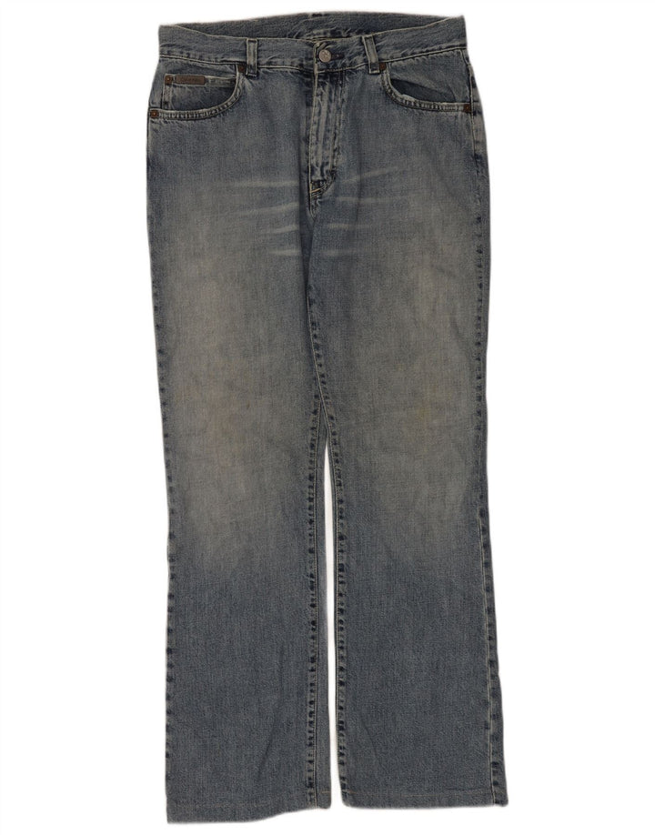 Calvin Klein Damen Bootcut Jeans W31 L30 Blaue Baumwolle
