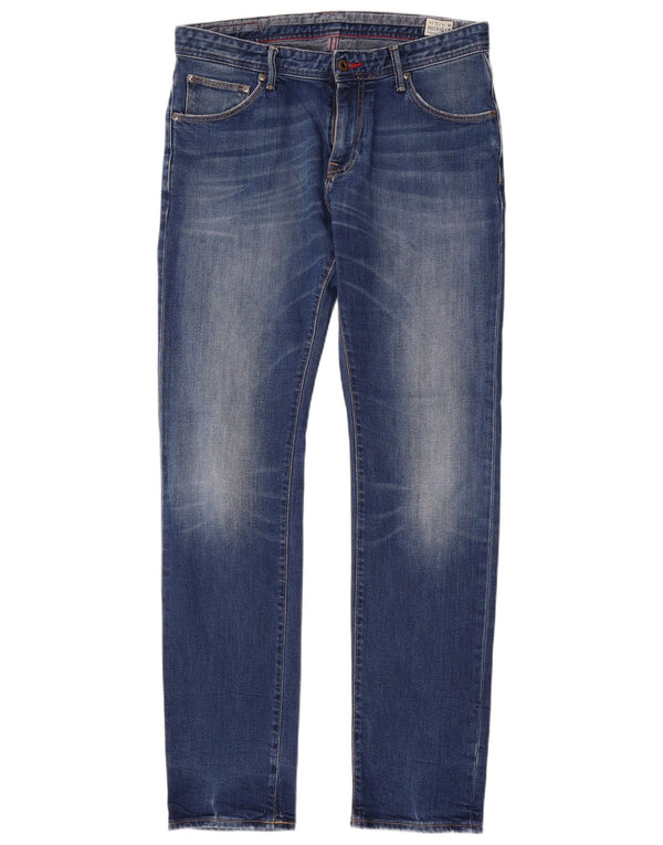 Tommy Hilfiger Damen Slim Jeans W34 L34 Blaue Baumwolle