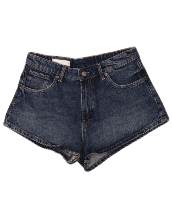 Zara Damen Jeansshorts EU 40 Medium W30 Blau