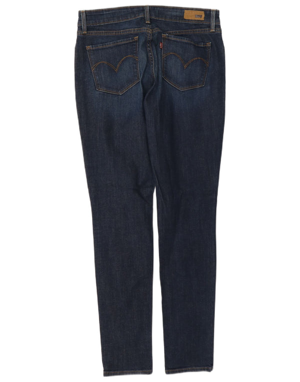 Levi's Damen Demi Curve Mid Rise Skinny Jeans W28 L32 Marineblau Baumwolle