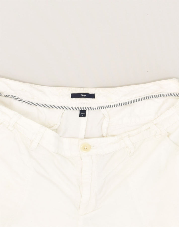 GAP Womens Hot Pants US 14 XL W38 White Cotton | Vintage Gap | Thrift | Second-Hand Gap | Used Clothing | Messina Hembry 