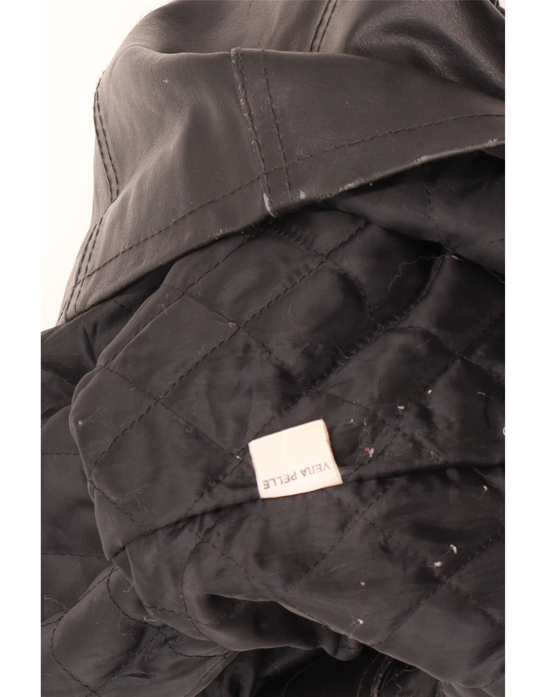Bayside Damen Lederjacke UK 10 Small Schwarz