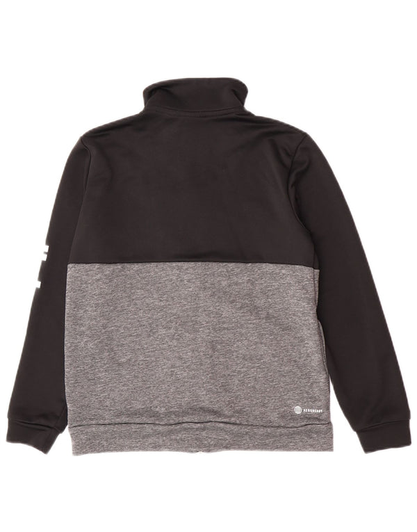 Adidas Jungen Aeroready Trainingsanzug Top Jacke 11-12 Jahre Schwarz Farbblock