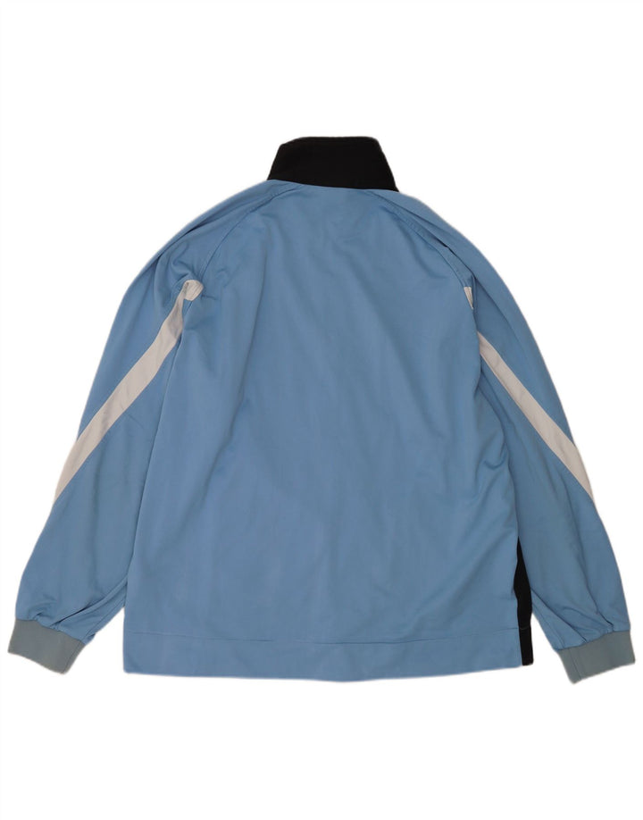 Champion Herren-Trainingsanzugoberteil, XL, blaues Colourblock-Polyester