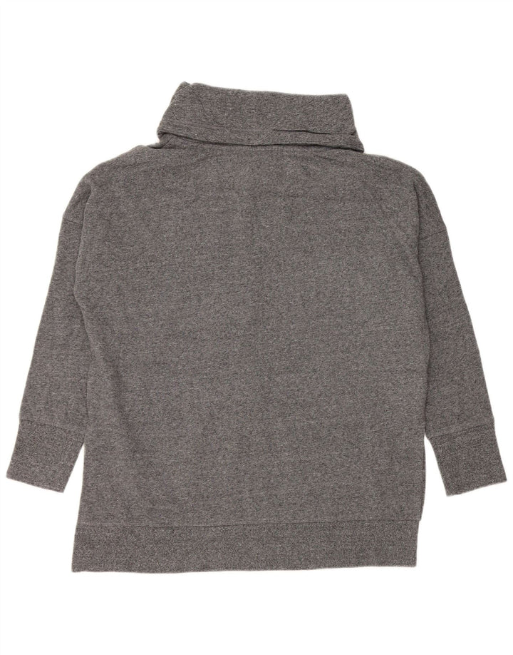 CALVIN KLEIN Übergroßer Grafik-Sweatshirtpullover für Damen, UK 14, Mittelgrau