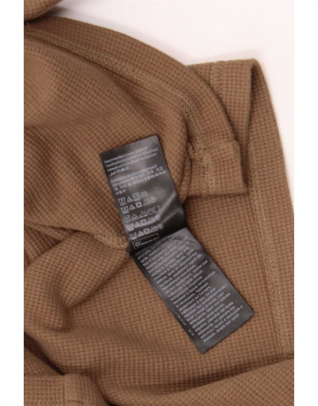 Calvin Klein Herren Top Langarm 2XL Braun Baumwolle