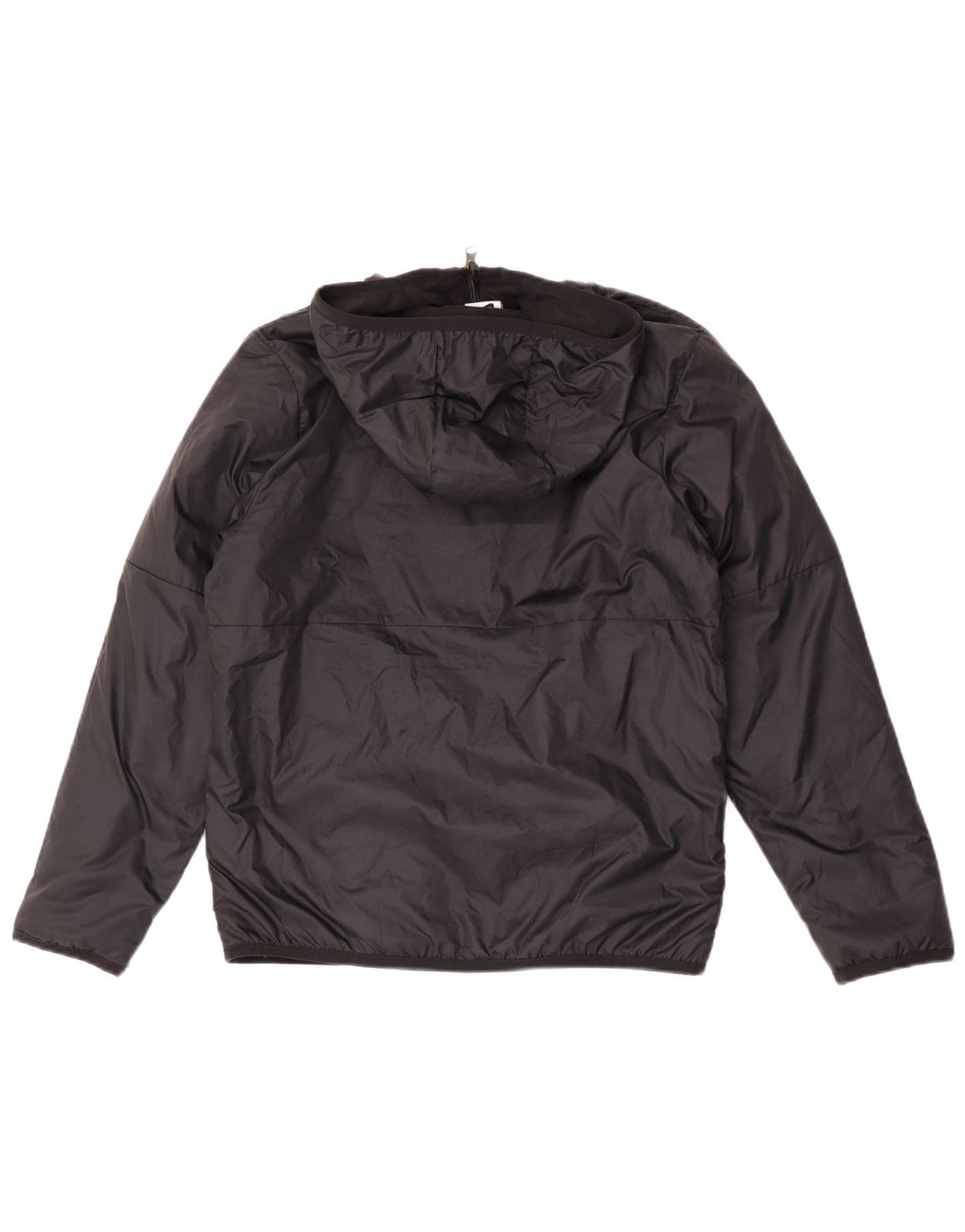 Nike Jungen-Windbreakerjacke mit Kapuze, 12–13 Jahre, mittelgroßes schwarzes Polyester