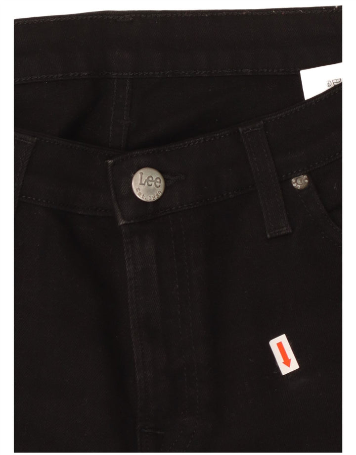 LEE Womens Marion Straight Jeans W30 L33 Black Cotton