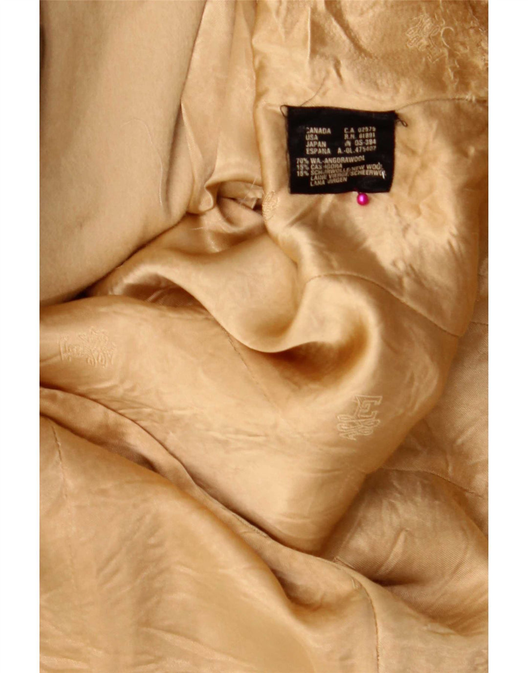 Escada Damen-Blazer von Margaretha Ley mit 6 Knöpfen, EU 38, Mittelbeige
