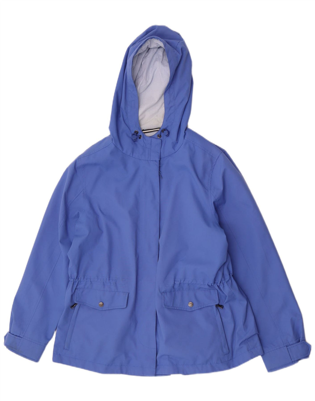 Crew Clothing Damen-Regenjacke mit Kapuze, UK 16, Größe L, Blau, Polyester