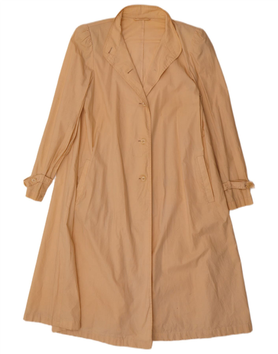 Vintage Damen Mantel UK 14 Medium Beige