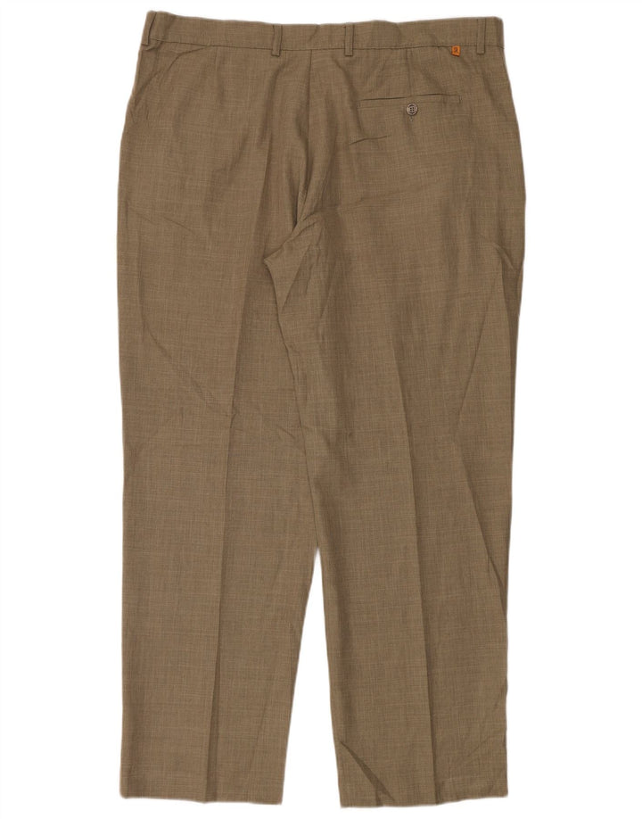 Farah Herren Tapered Freizeithose W40 L31 Braunes Polyester