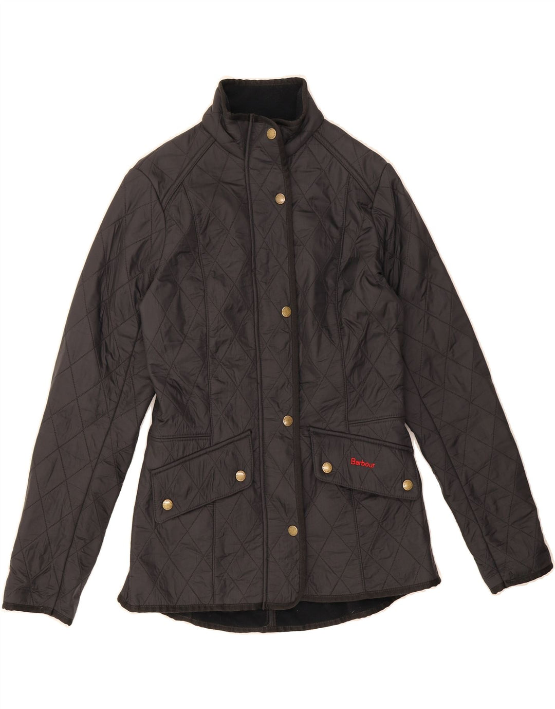 BARBOUR Womens Quilted Jacket UK 10 Small  Navy Blue Vintage Barbour and Second-Hand Barbour from Messina Hembry 