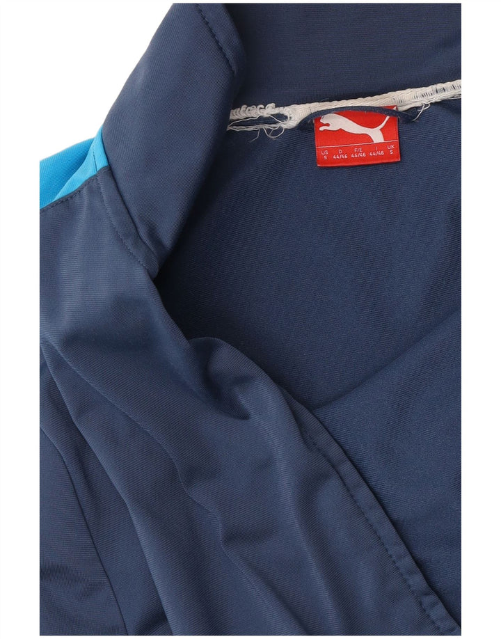 Puma Herren-Trainingsanzug-Top-Jacke, klein, Marineblau, Farbblock