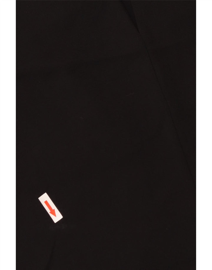 CALVIN KLEIN Damen Ärmelloses A-Linien-Kleid US 10 Large Schwarz Polyester