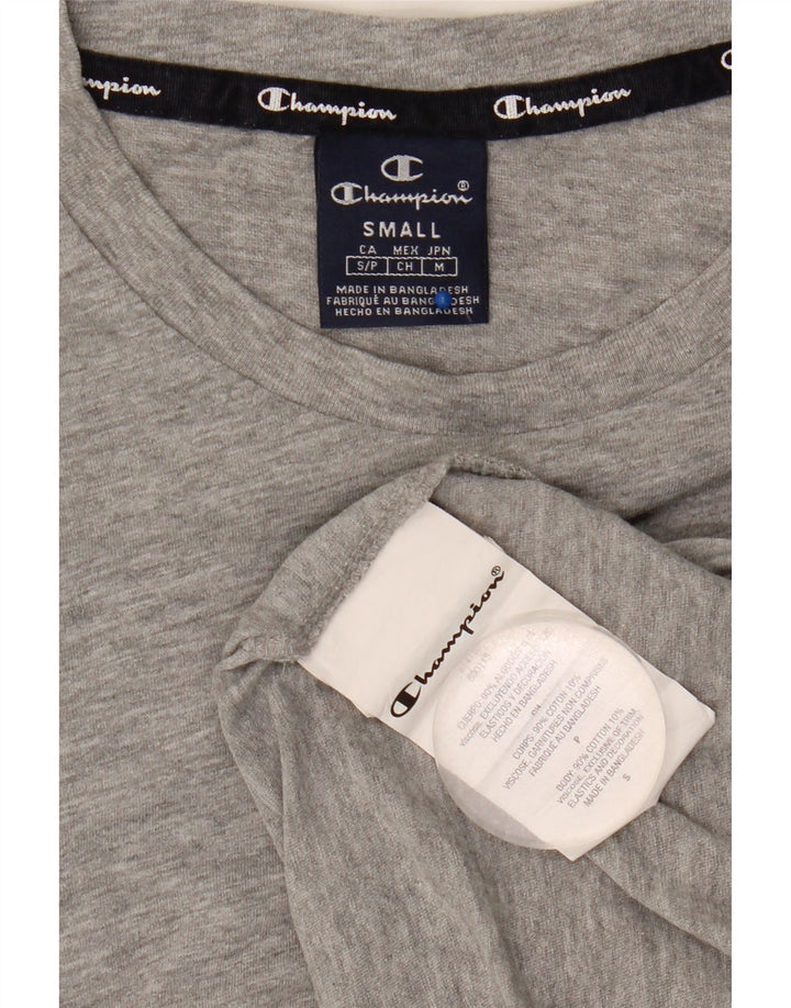 Champion Herren T-Shirt Top Small Grau Baumwolle