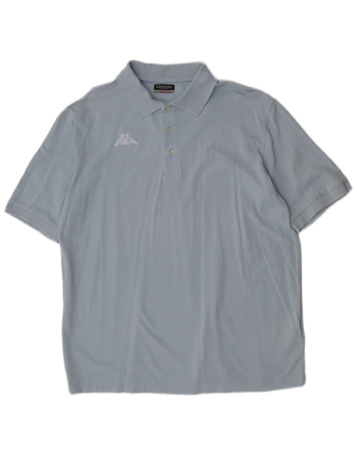 Kappa Herren-Poloshirt, große blaue Baumwolle