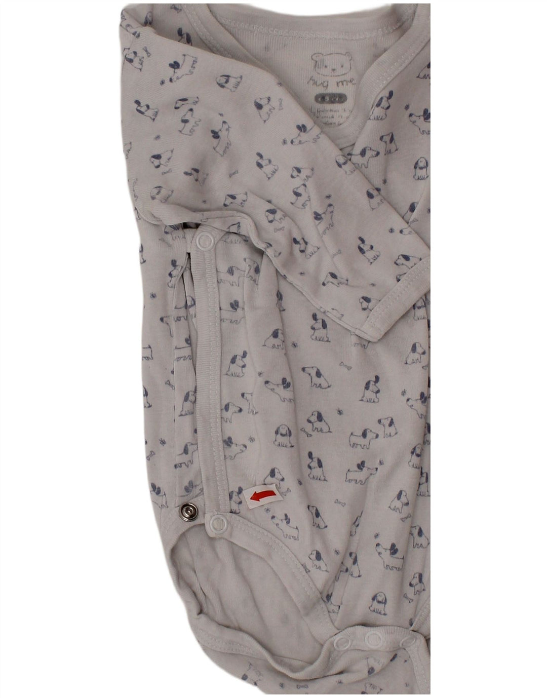 VINTAGE Baby-Jungen-Body mit Grafik, 0–3 Monate, Weiß