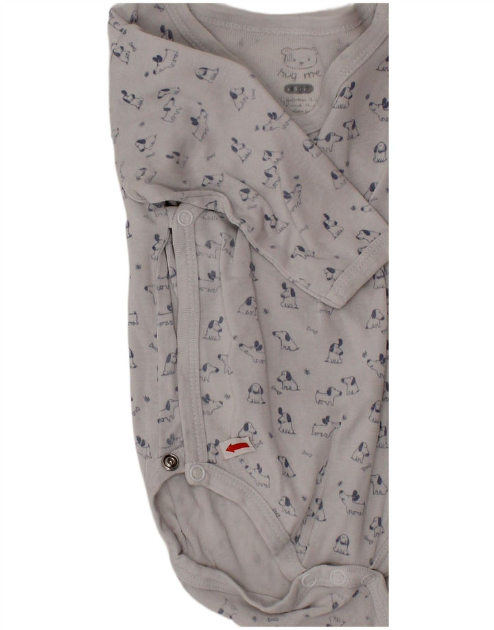 VINTAGE Baby-Jungen-Body mit Grafik, 0–3 Monate, Weiß