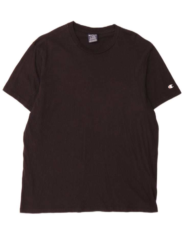 Champion Herren T-Shirt Top XL Schwarz Baumwolle