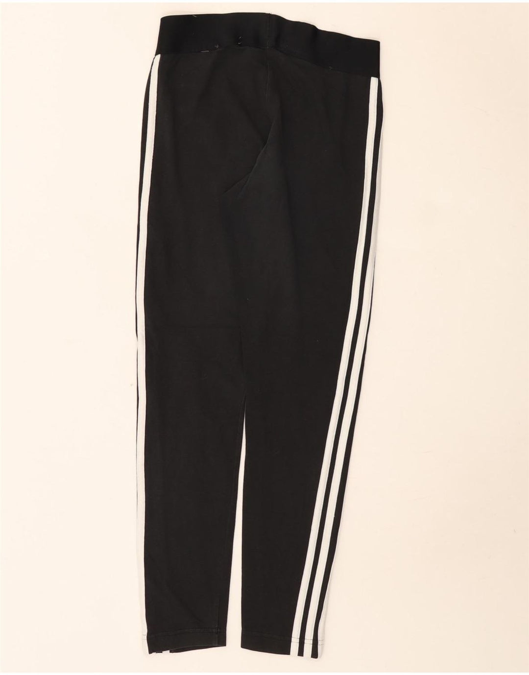 Adidas Damen Leggings UK 8/10 Small Schwarz Baumwolle