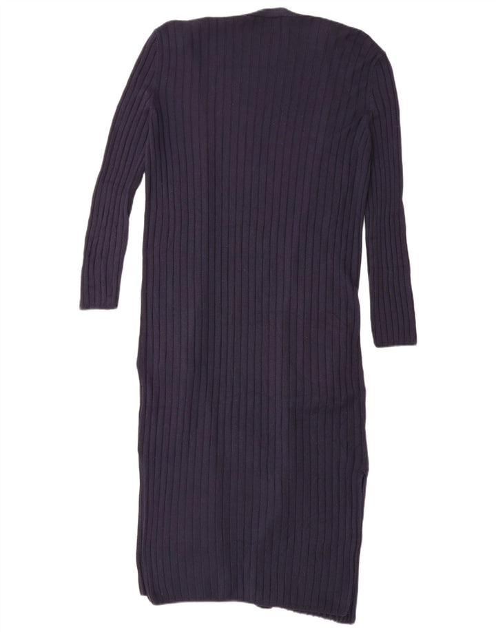 Marks & Spencer Damen Longline-Cardigan-Pullover UK 10 Small Marineblau