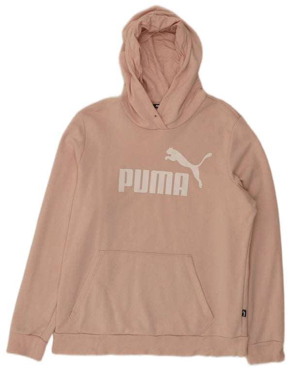 Puma Womens Graphic Hoodie Pullover UK 18 XL Rosa Baumwolle
