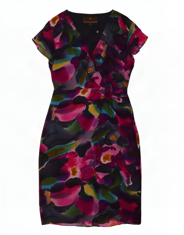 Fenn Wright Manson Damen Etuikleid UK 10 Small Mehrfarbig Tie Dye