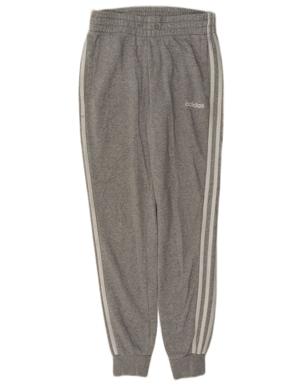 Adidas Damen Trainingshose Jogger UK 4/6 XS Grau gefleckte Baumwolle