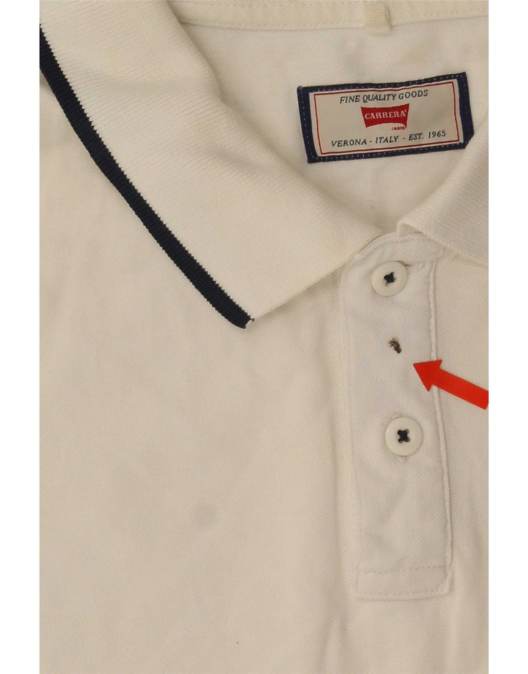 Carrera Herren Regular Fit Poloshirt XL Weiß gestreift