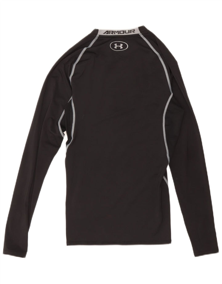 Under Armour Herren Heat Gear Graphic Top Langarm Small Schwarz Polyester