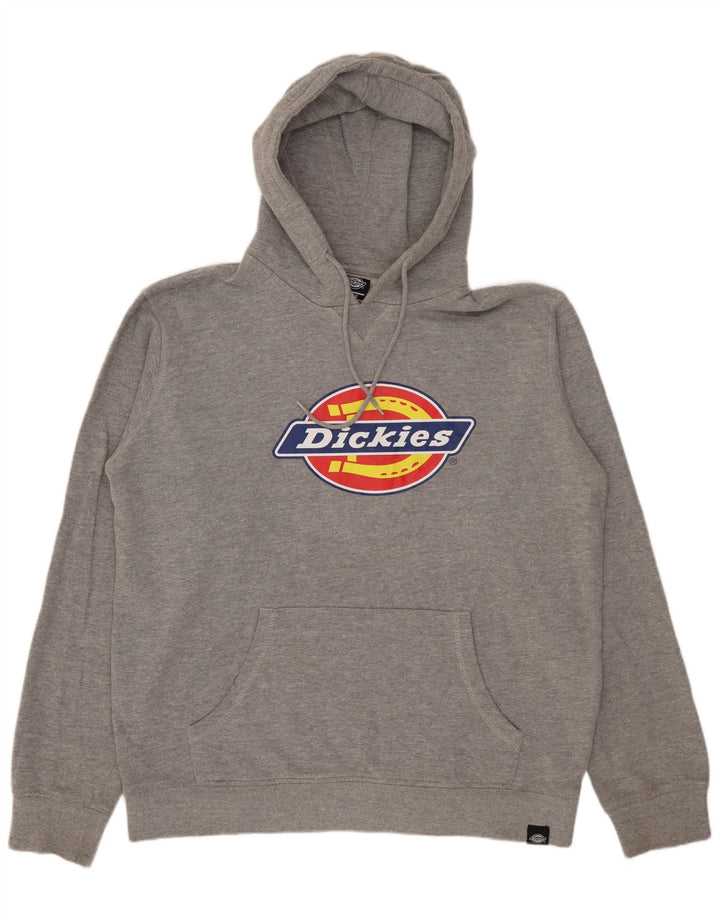 DICKIES Herren-Kapuzenpullover mit Grafik, groß, graue Baumwolle
