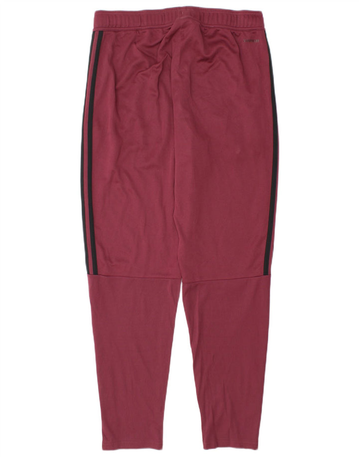 Adidas Herren-Trainingshose, mittelgroß, Burgunderrot, Polyester