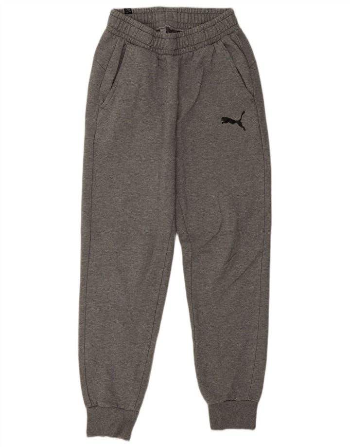 Puma Herren-Trainingshose, Jogginghose, klein, grau gefleckte Baumwolle
