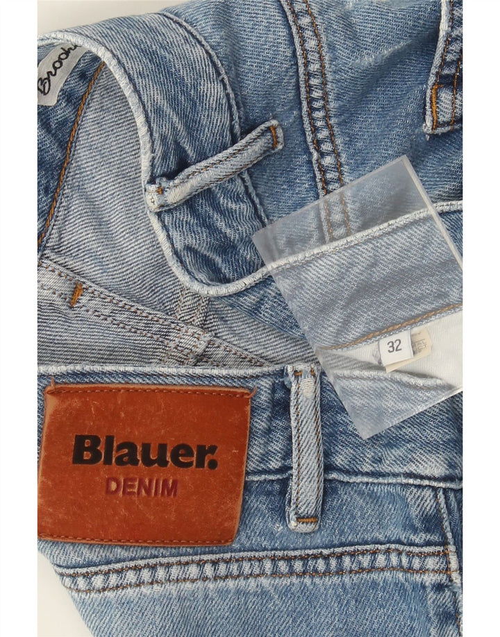 Blauer Herren Straight Jeans W32 L27 Blau