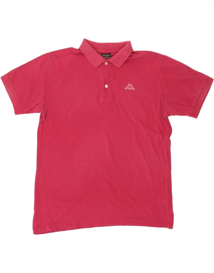 KAPPA Mens Polo Shirt Medium Pink Cotton Vintage Kappa and Second-Hand Kappa from Messina Hembry 