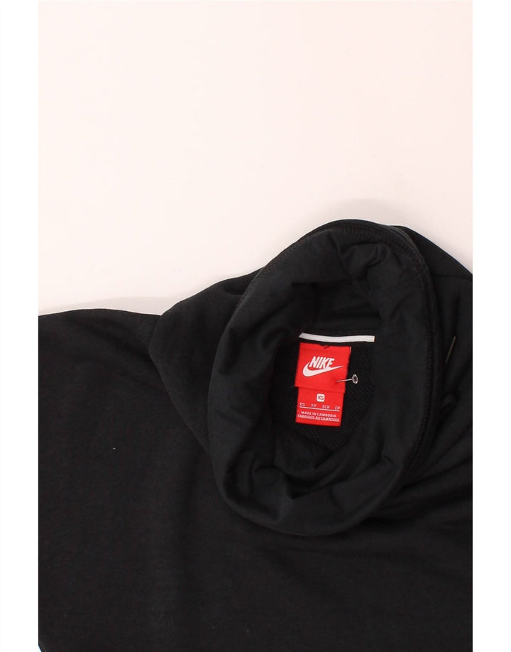 NIKE Womens Roll Neck Basic Dress UK 6 XS Black Cotton Vintage Nike and Second-Hand Nike from Messina Hembry 