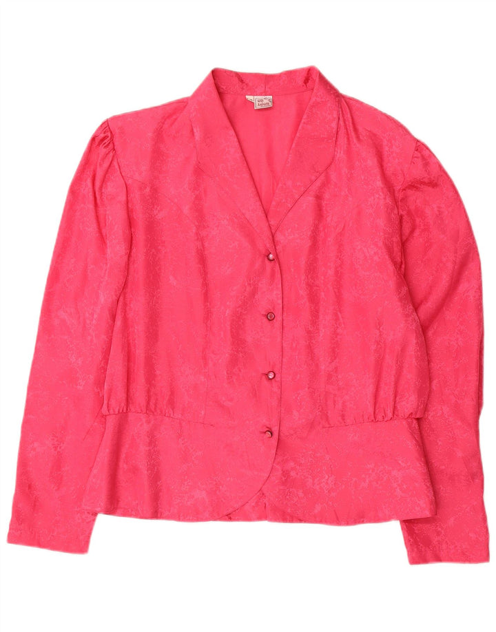 Lorena Damen Hemdbluse IT 48 XL Rosa Blumen