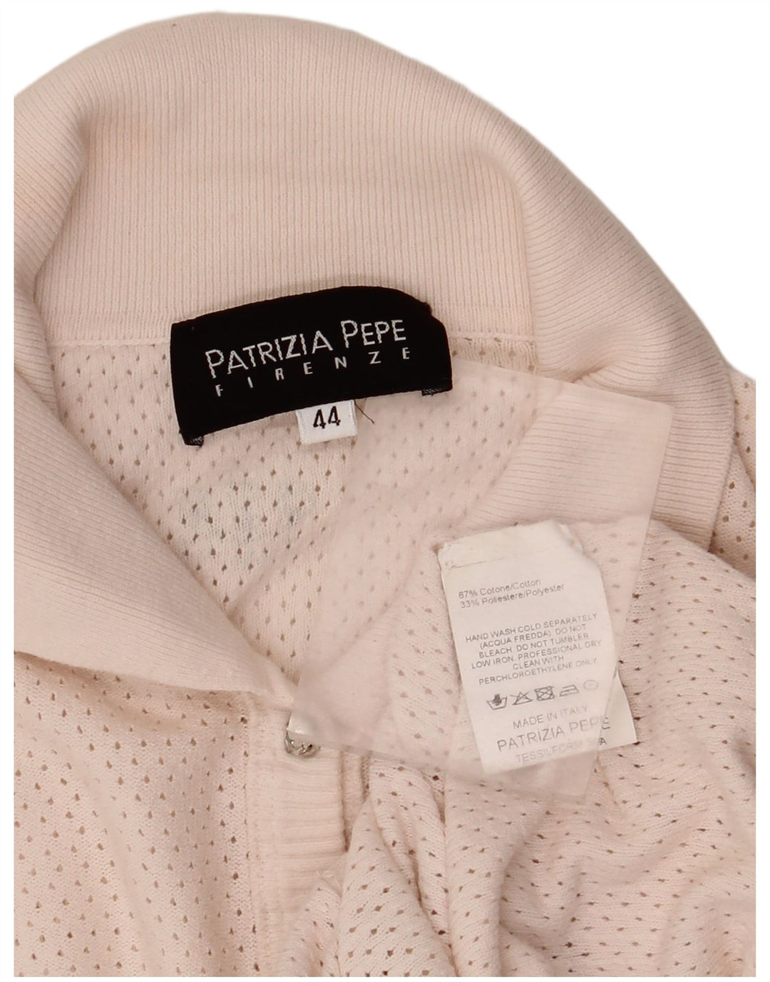 Patrizia Pepe Damen Strickjacke Pullover IT 44 Mittelrosa Baumwolle